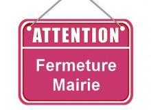 Fermeture mairie